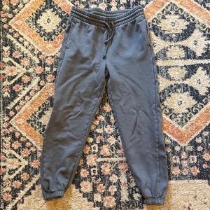 TNA Blue-Gray Cozy Jogger Sweatpants